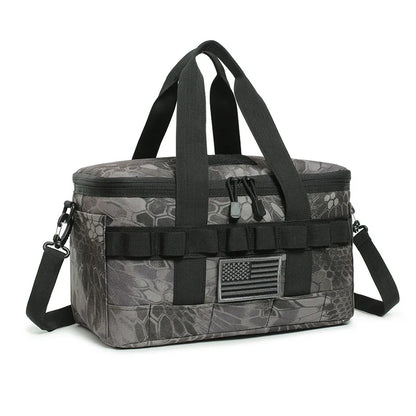 Tactical Lunch Box Leakproof Insulated for Outdoor Camping Handbag Hiking Climbing Travel Picnic Thermal Cooler Storage Bag