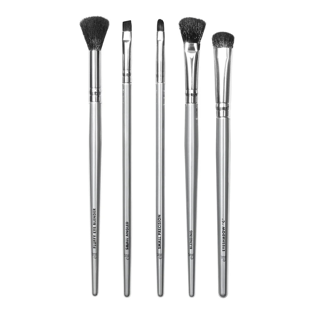 Smoky Eye Brush Kit 5 Piece Set Vegan Cruelty-Free Synthetic Brushes Eyeshadow Blending Precision Fluffy Eye Blender Ideal Smoky - AMULET RING STORE