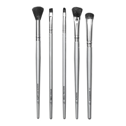 Smoky Eye Brush Kit 5 Piece Set Vegan Cruelty-Free Synthetic Brushes Eyeshadow Blending Precision Fluffy Eye Blender Ideal Smoky - AMULET RING STORE