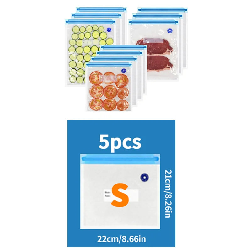 high-quality food handheld vacuum sealer Portable & Rechargeable Vacuum Sealer (Vacuum Sealers+ 30 reusable vacuum seal bags - AMULET RING STORE