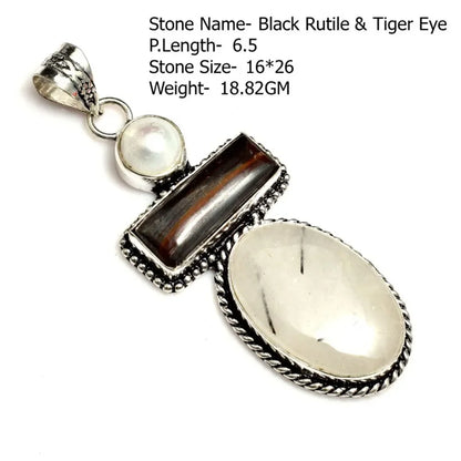 Genuine  Jasper Sodalite  Agate Turquoise   Pendant