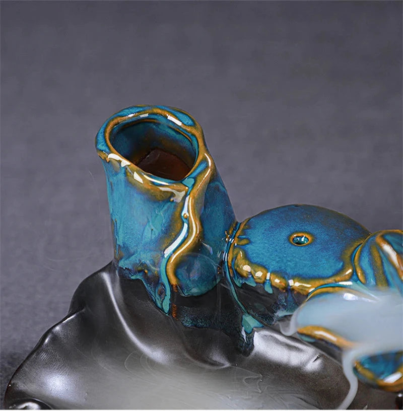 Backflow Incense Furnace, Aromatherapy Furnace, Hydroponic Cultivation of Green Plants, Home Religious Articles, Decor Line - AMULET RING STORE