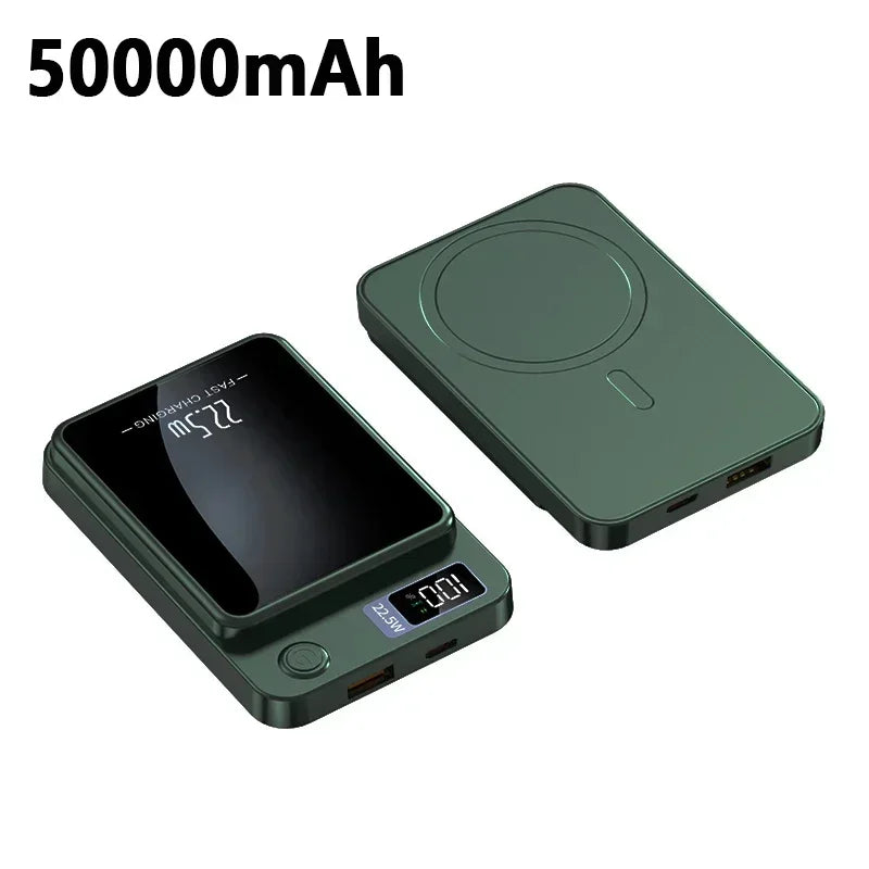 Magnetic Power Bank 30000mAh 15W Wireless Fast Charger for iPhone 15 14 13 Samsung S22 S23 Xiaomi Portable Battery Powerbank - AMULET RING STORE