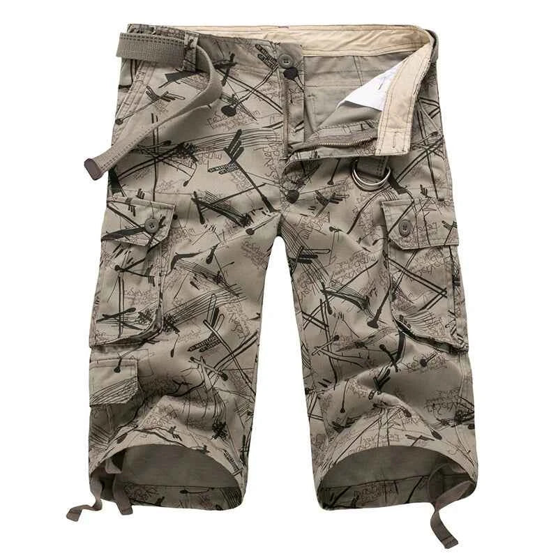 2025 Summner Fashion Cotton Mens Cargo Shorts Camouflage Male Shorts Multi-Pocket Casual Camo Outdoors Tolling Homme Short Pants