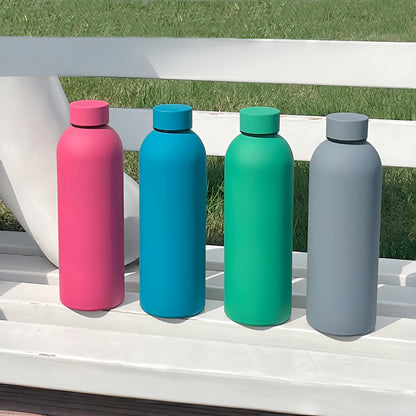 350-750ML Stainless Steel Thermos Cup Portable Small Mouth Water Cup Travel Outdoor Sports Water Bottle Vacuum Flask Gym Kettle - AMULET RING STORE