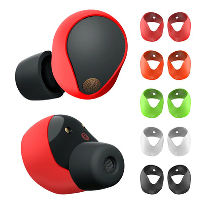 5 Pairs Silicone Ear Tips Cover Accessories Anti-Slip Ear Bud Tips Replacement Earphone Ear-Tips for Sony WF-1000XM5 Headphones - AMULET RING STORE