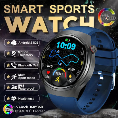2025 New For HUAWEI GT Series Smart Watch Men AMOLED Screen Heart Rate Health Monitoring Bluetooth Call Business Smartwatch Man