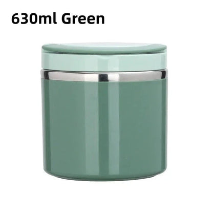 630/1000ml Food Thermal Jar Insulated Soup Cup Thermos Containers Stainless Steel Lunch Box Thermo Keep Hot for School Children - AMULET RING STORE