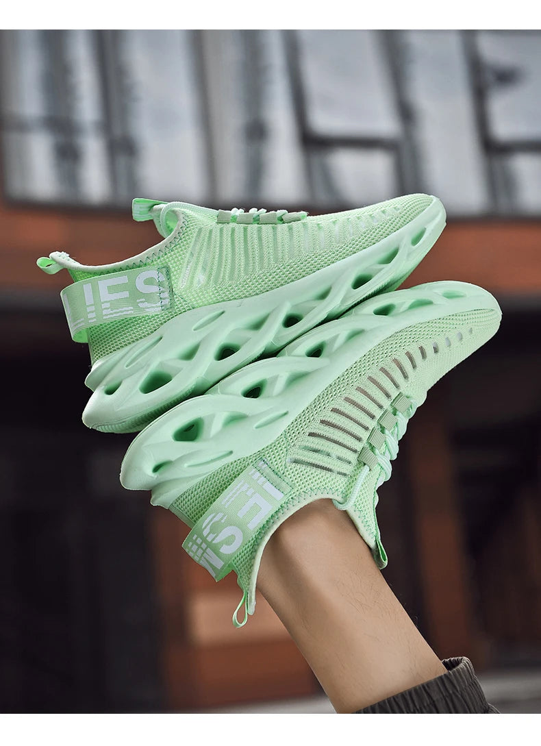 Men Shoes Comfortable Sneakers Breathable Running Shoes For Women Mesh Tennis Sports Shoes Outdoor Air Waling Casual - AMULET RING STORE