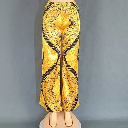 African Clothes for Women Top Pant Matching Sets 2024 Summer Traditional Africa Clothing Dashiki Ankara Outfits Gown Abayas Robe