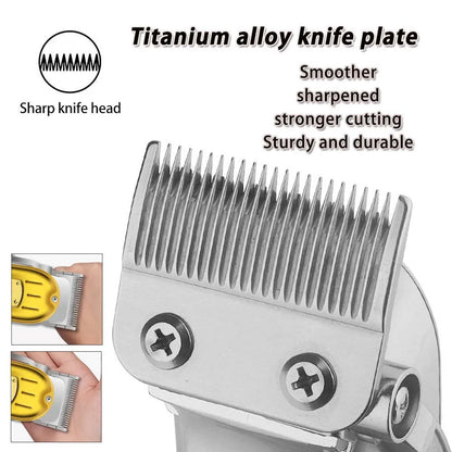 Professional Hair Clippers/Hair Trimmer/Beard Shaver for Men - Cordless Barber Clipper Hair Cutting Kit, Haircut Grooming Kit - AMULET RING STORE