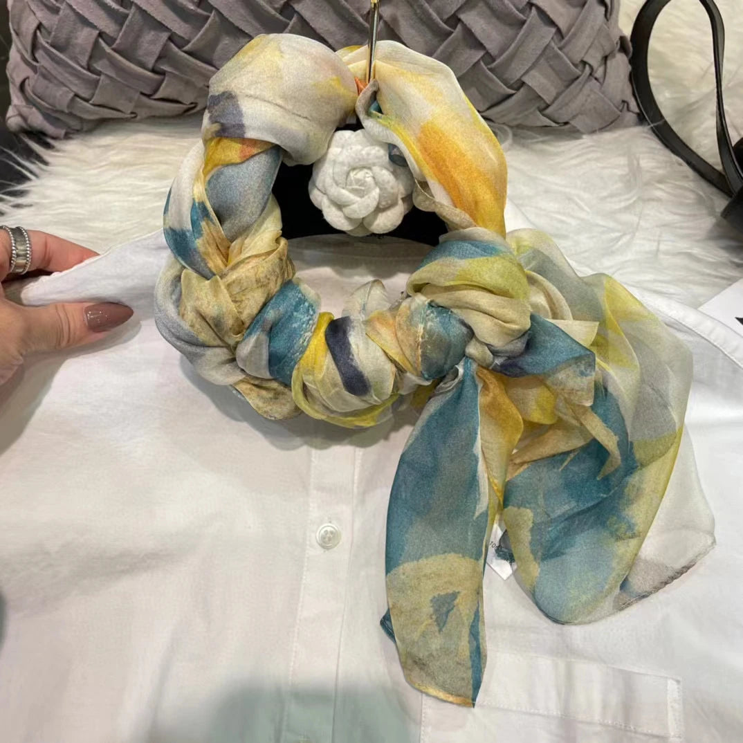 BYSIFA|New Black Pink Peony 100% Silk Shawl Scarf Women Chiffon Long Silk Scarves Cape Summer Foulard Winter Brand Scarves Wraps