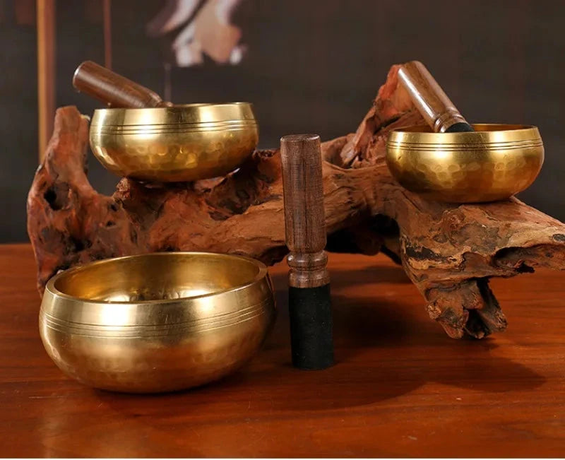 Nepalese Sound Bowl Handmade Singing Bowl Sound Healing Bowl Meditation Percussion Musical Instruments Therapeutic Tibetan - AMULET RING STORE