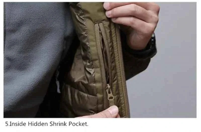 Winter Jacket Tactical Down Jackets for Men Winter Warm Waterproof Windbreakers Hunting Hiking Parkas Coat