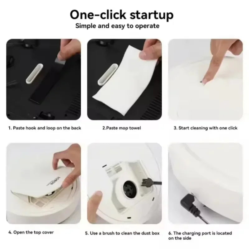 Xiaomi Smart Sweeping Robot Vacuum Cleaner 3-in-1 Charging Strong Power Sweeping Machine Wiping Floor Remove Dust Hair Pet Hair - AMULET RING STORE