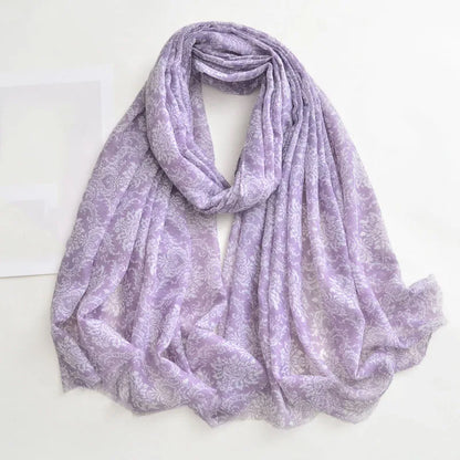 Luxury Brand Scarf For Woman Soft Cotton Shawl Wrap Tassel Viscose Muslim Woman Hijab Boho Beach Towel Female Bandana Headscarf - AMULET RING STORE