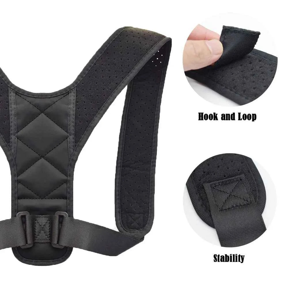 Back Posture Correction Belt Hunchback Corrector Adult Men and Women Sitting Posture Correction Belt Shoulder Straight Back