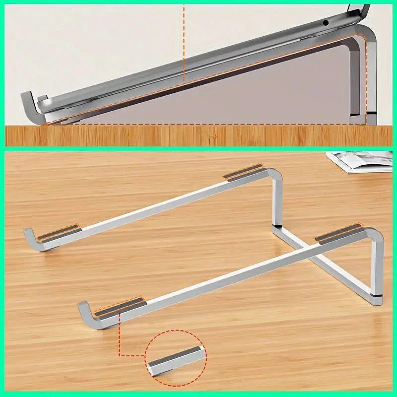 Universal Laptop Stand Foldable Adjustable Aluminum Alloy Notebook Holder Desktop Bracket for MacBook Air Pro Xiaomi - AMULET RING STORE