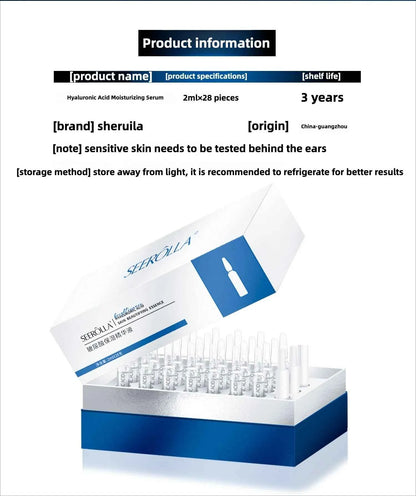 Hyaluronic Acid Serum Anti-Aging Moisturizing Shrink Pores Hydrating Whitening Essence For Microneedle Instruments Skin Care