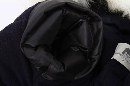 -30 Winter Baby Clothes Thicken Warm Jumpsuits Snowsuits Girl Boy Hooded Jacket Waterproof Rompers Ski Suits Kids Coat Outerwear - AMULET RING STORE