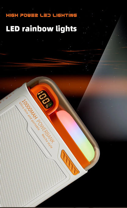 10000mAh Wireless Power Bank with Stand USB C Cable PD20W Fast Charging Magnetic External Spare Battery for IPhone Samsung Xiaom - AMULET RING STORE