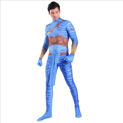New Cosplay Costume Avatar Movie Themed 3D Digital Print Jumpsuit for Men and Women 3D Digital Print Jumpsuit