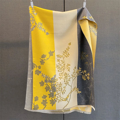 Travel Poncho Warm Cashmere Scarf Women 2025 Luxury Thick Blanket Winter Bufanda Shawl Print New Wraps Pashmina Female Stoles - AMULET RING STORE