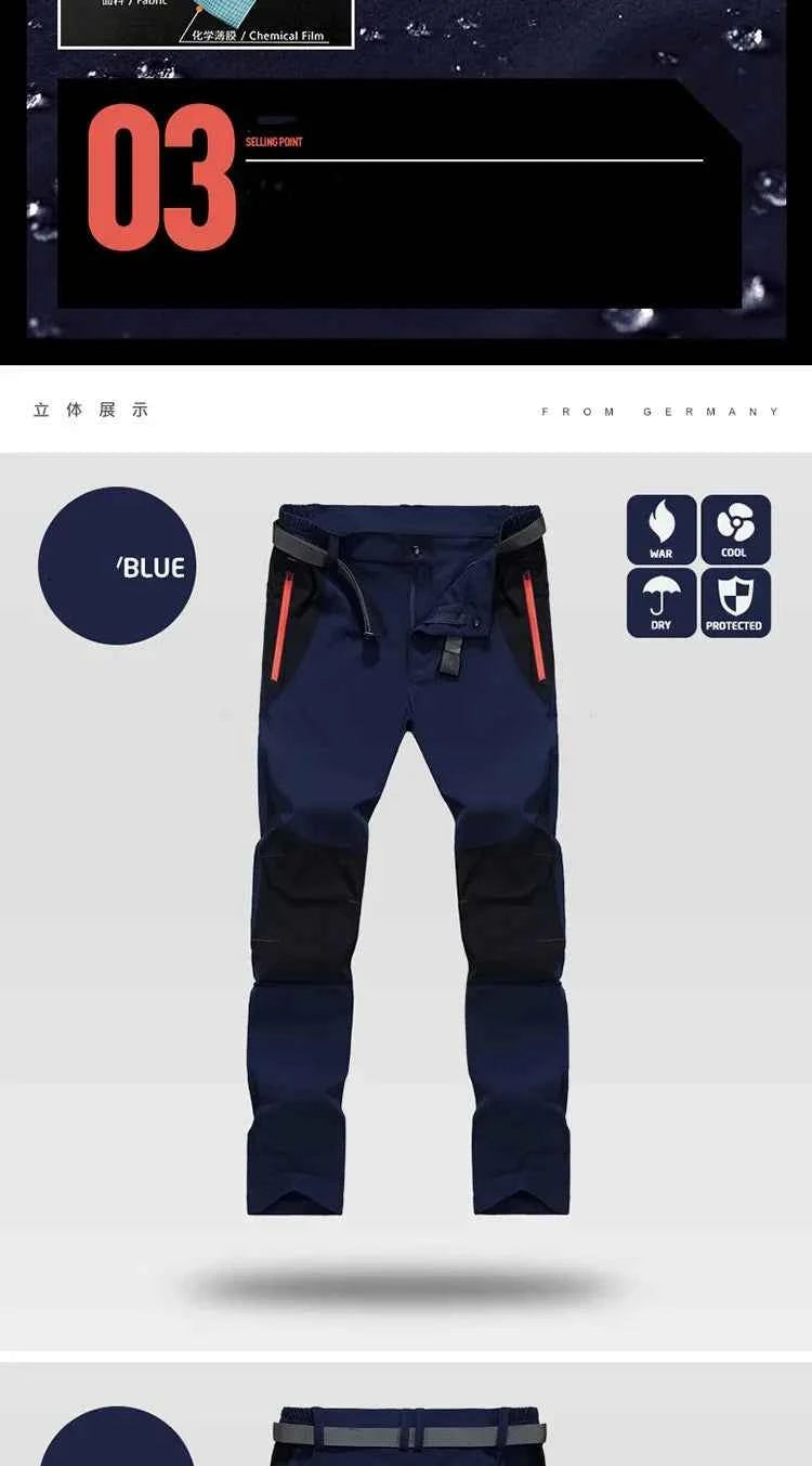 Tactical Waterproof Cargo Pants Men Spring Summer Quick Dry Long Trousers Outdoor Sports Trekking Camping Fishing Pants 4XL