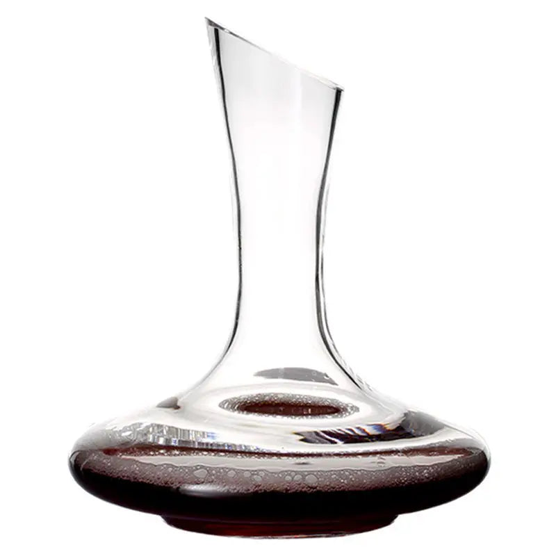 Household Red Wine Trumpet Crystal Glass Decanter 1000ml Red Wine Decanter Wine Pot Bar Wine Pourer Premium Carafe Thickened - AMULET RING STORE