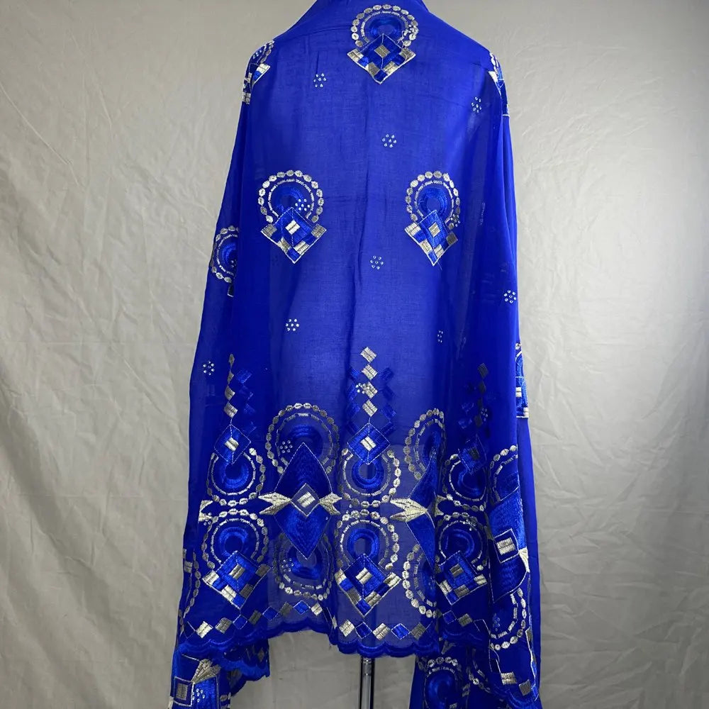 Sale 2025 New Dubai Islam Embroidered Shawl Soft Wool Jersey Hijab for Muslim Women Long Style New African Net for Spring Summer - AMULET RING STORE