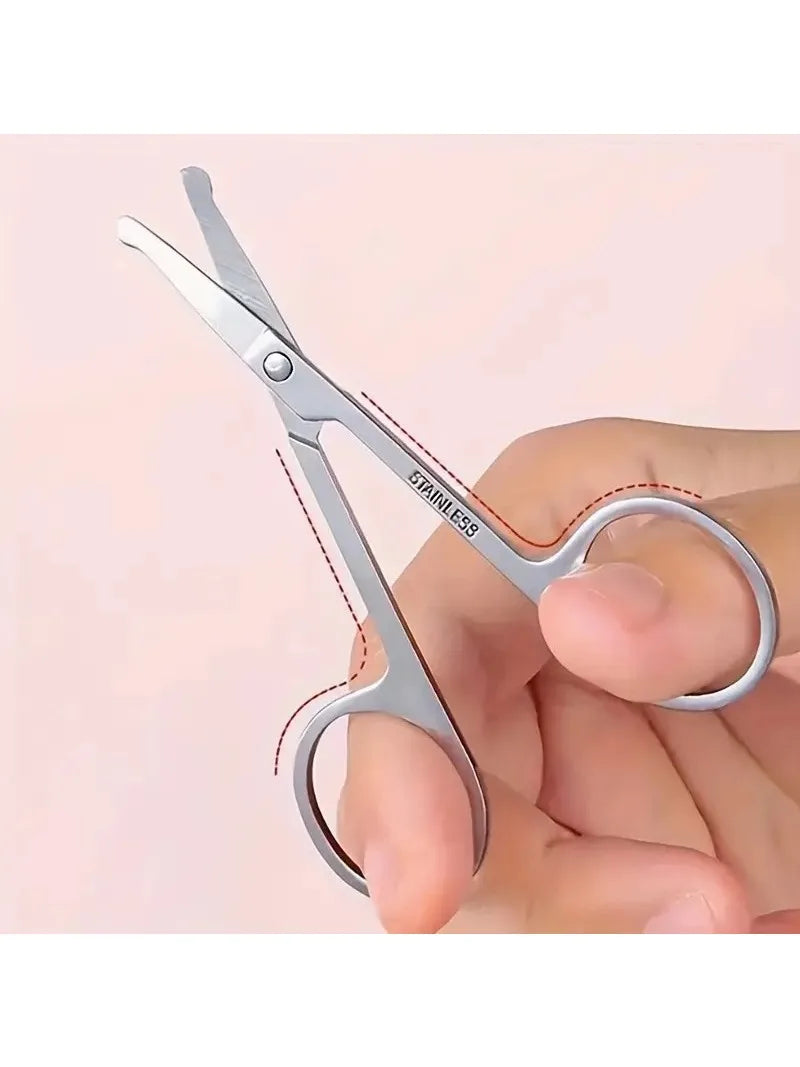 eyebrow scissors, beauty scissors eyelashes hair trimmer beauty scissors beard eyebrows eyelashes makeup tools - AMULET RING STORE