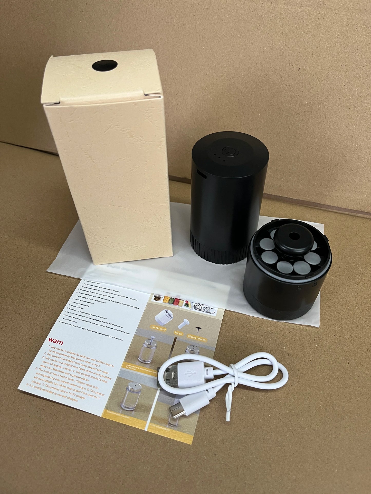 Wireless Kitchen Tools Handheld Food Bag Vaccum Sealer Pump Bottle Jar Vacuum Sealing Machine for Regular & Wide Mouth Mason Jar - AMULET RING STORE