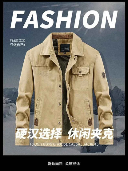 Men Jackets outdoor Slim fit Coats Casual Jackets High Quality Male wear Multi-pocket Cargo Jackets And Coats plus Size 5XL