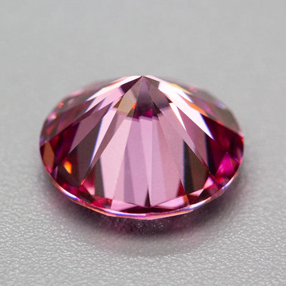 Pink Moissanite Stones with GRA Certificate Round/Pear/Oval/Emerald/Heart/Cushion/Princess/Asscher/Radiant Cut