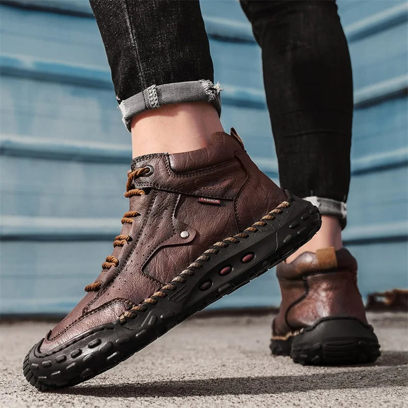 New Non-slip Mens Casual Leather Business Shoes