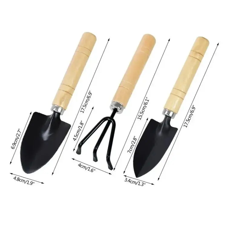 3Pcs/Set Mini Garden Tool Set For Garden Plants Flower Pot Cactus Vegetables Digging Weeding Indoor Small Plants Garden Tools - AMULET RING STORE