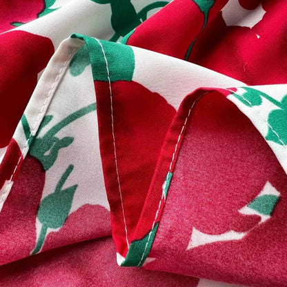 YuooMuoo Women Dress 2025 Summer Fashion Lady Elegant Vintage Floral Print Long Shirt Dress with Belt Vintage Party Robe Femme