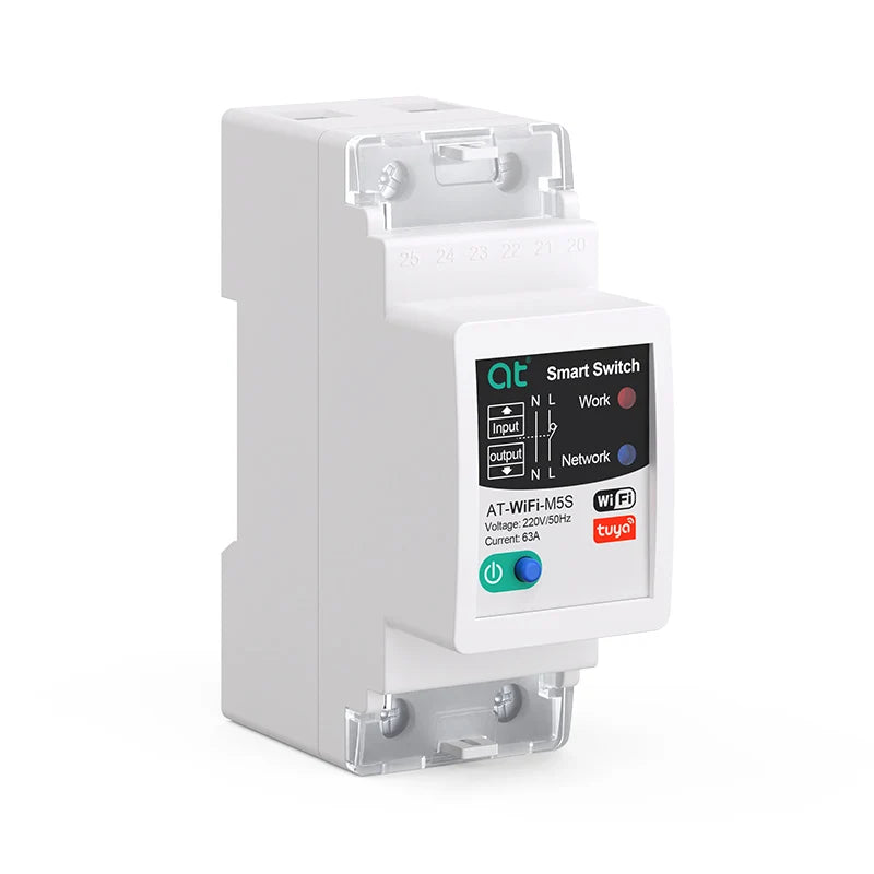 Tuya WIFI Smart circuit breaker 2P 63A charge statistics for smart home wireless control switch by smart life APP CNMIBO