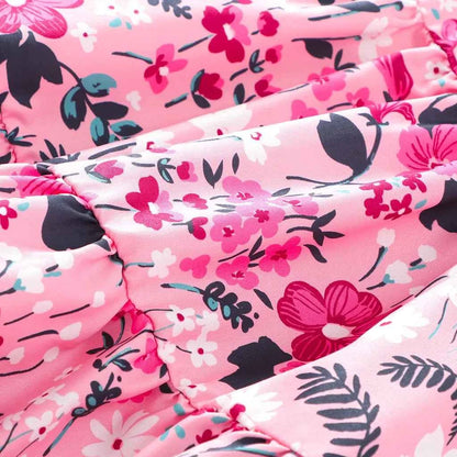 Long Skirt Teens Girls Clothing 8 9 10 11 12 Y Summer Style Casual Fashion Floral Butterfly A-Line Birthday Gift Children Skirt