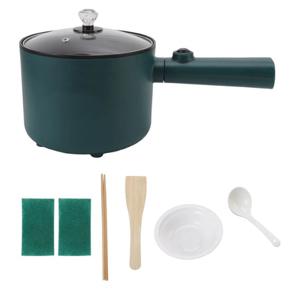 Electric Cooking Pot Electric Hot Pot Long Handle Multi Function Nonstick Coating 1.8L Capacity for Home - AMULET RING STORE