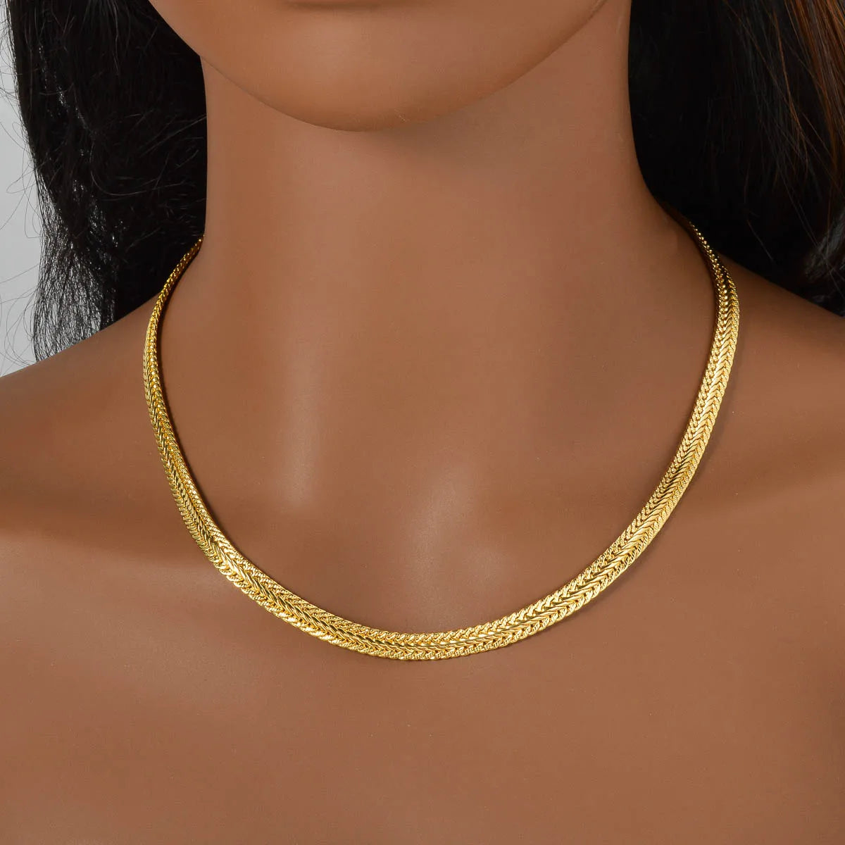 Hip Hop Chain Neck Choker Jewelry for Men Boy 18k Gold Plated Minimalist Long Necklace Italian Man Birthday Party Gift Wholesale - AMULET RING STORE
