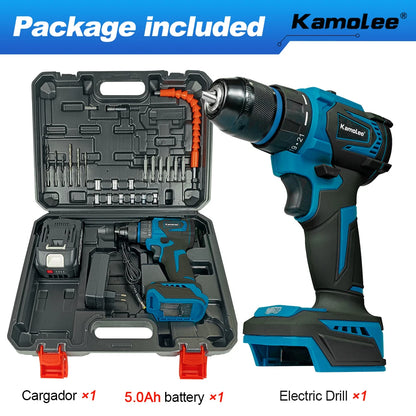 Kamolee 10mm Cordless Electric Impact Drill Electric Screwdriver Home DIY Power Tools For Makita 18V Battery - AMULET RING STORE