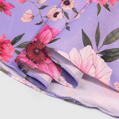 Girl's party dress  Elegant petal-sleeved princess dress  Birthday party dress  Wedding party dress