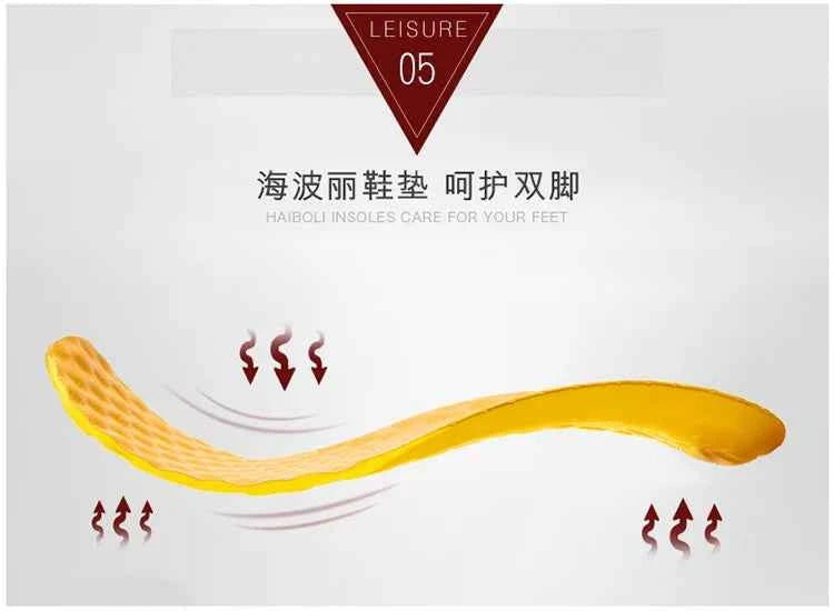 New Handmade Leather Men Shoes Casual Comfortable Men Loafers Slip On Leather Shoes Men Flats Hot Sale Outdoor  Walking Shoes