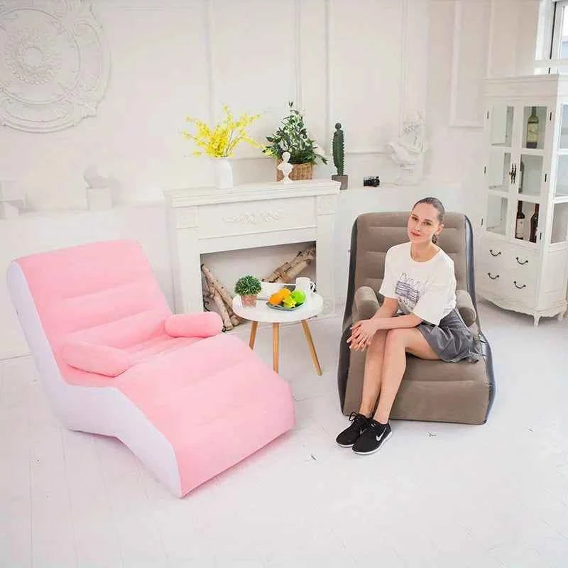 Outdoor Foldable Inflatable Sofa Lounge Couch Sleeping Bed Outdoor Chairs