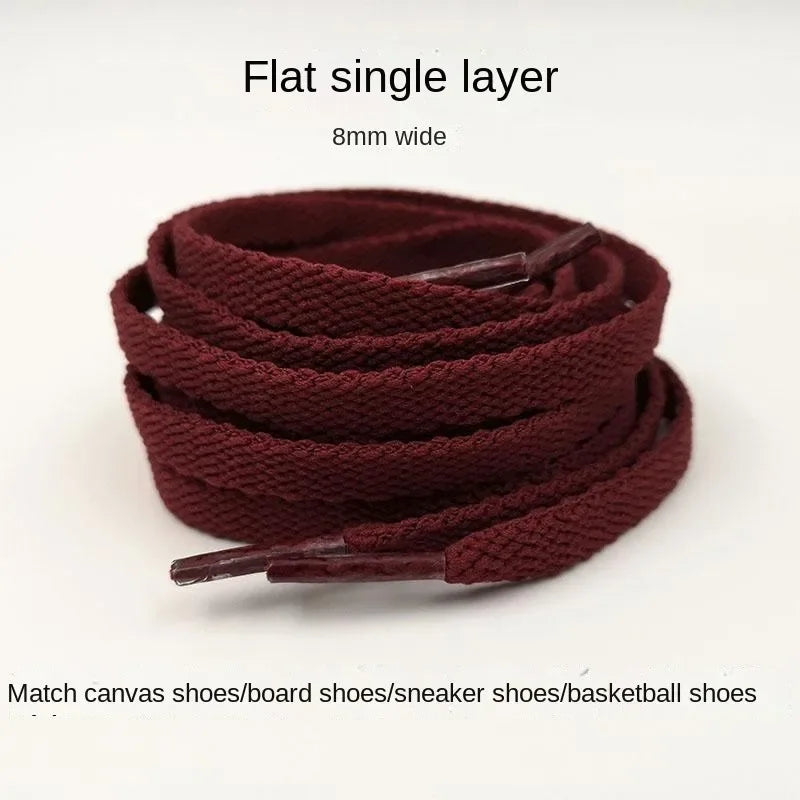 Wine Red Dark Red Dark Red Shoelaces Men and Women Flat Fit Kuanggeweiallstar 1970s Canvas Shoes High-Low Top - AMULET RING STORE
