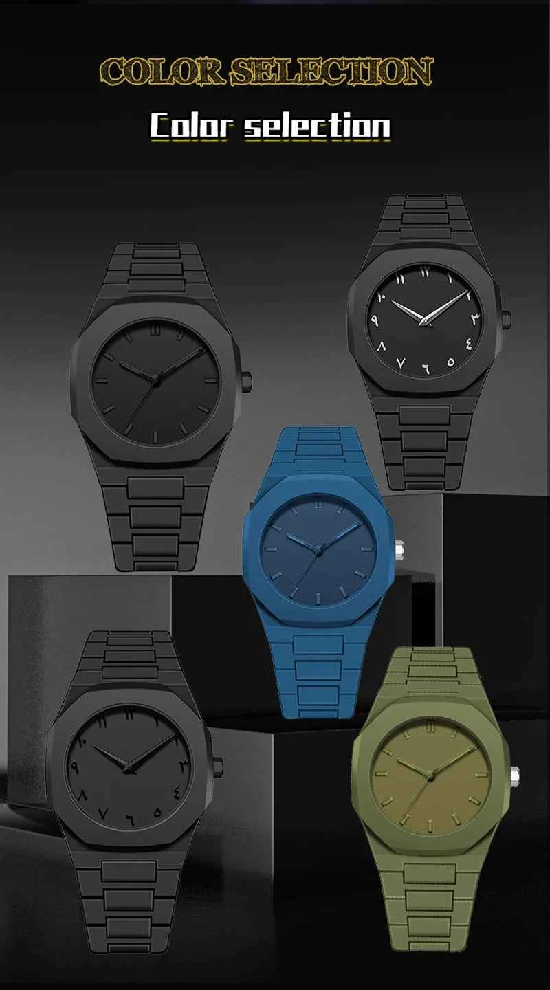 UTHAI Men's and Women's Watch Casual Simple Waterproof Silicone Wristband Fashionable And Versatile Quartz Watch watches for man