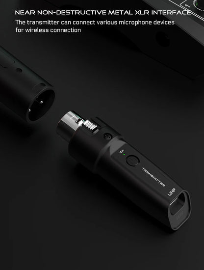 Wireless Microphone Converter XLR or 6.5 Transmitter and Receiver Microphone Wireless System for Dynamic Microphone