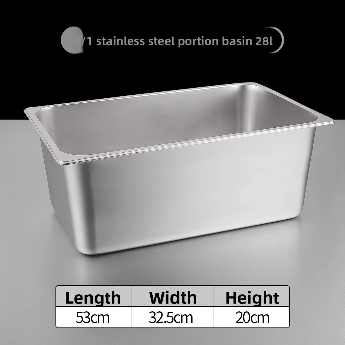 Stainl Steel Rectangular Covered Small Seasoning Box Food Container Thermal Rectangular Basin for Restaurant Kitchen - AMULET RING STORE
