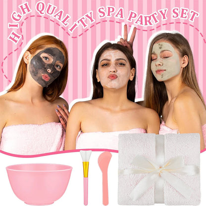 6-18 Sets Kids Pink Spa Party Supplies for Girls Makeup Sleepover Kit Spa Birthday Party Favors Supplies Gift for Children - AMULET RING STORE